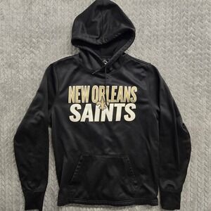 47 Brand New Orleans Saints Black Gold Pullover Hoodie Sweatshirt Men's Small